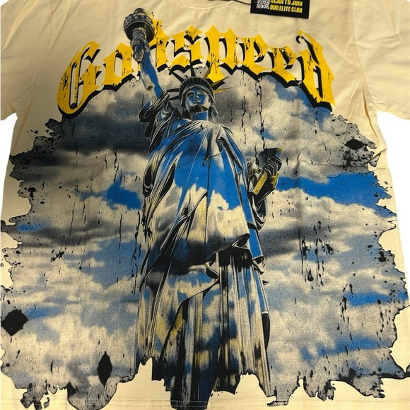 Godspeed Cream Graphic Tee New Statue of Liberty Special Edition New - Picture 2 of 8